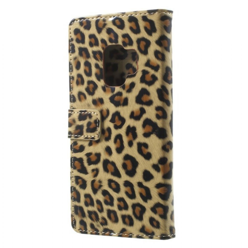 Lederhüllen Für Samsung Galaxy S9 Leopard