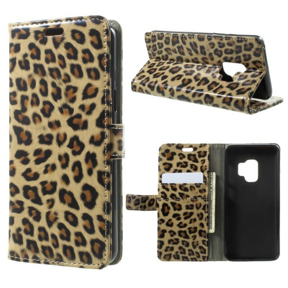 Lederhüllen Für Samsung Galaxy S9 Leopard