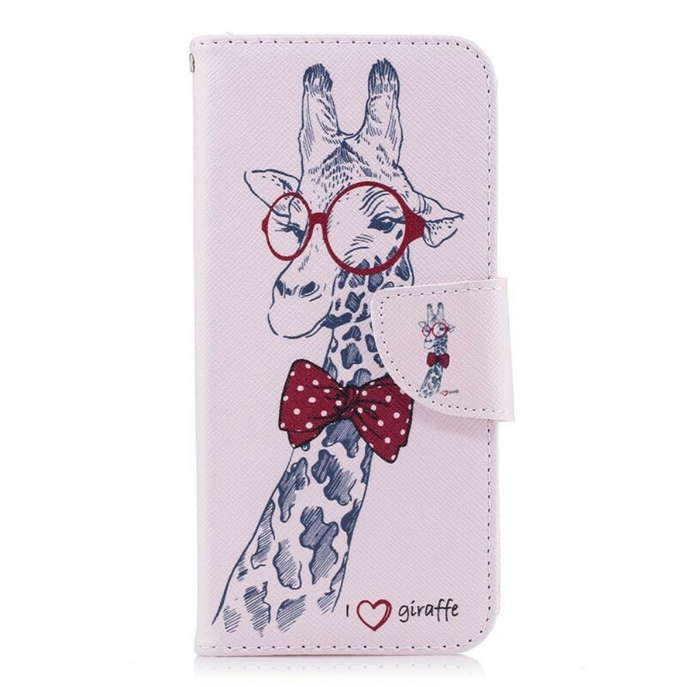 Lederhüllen Für Samsung Galaxy S9 Nerdige Giraffe