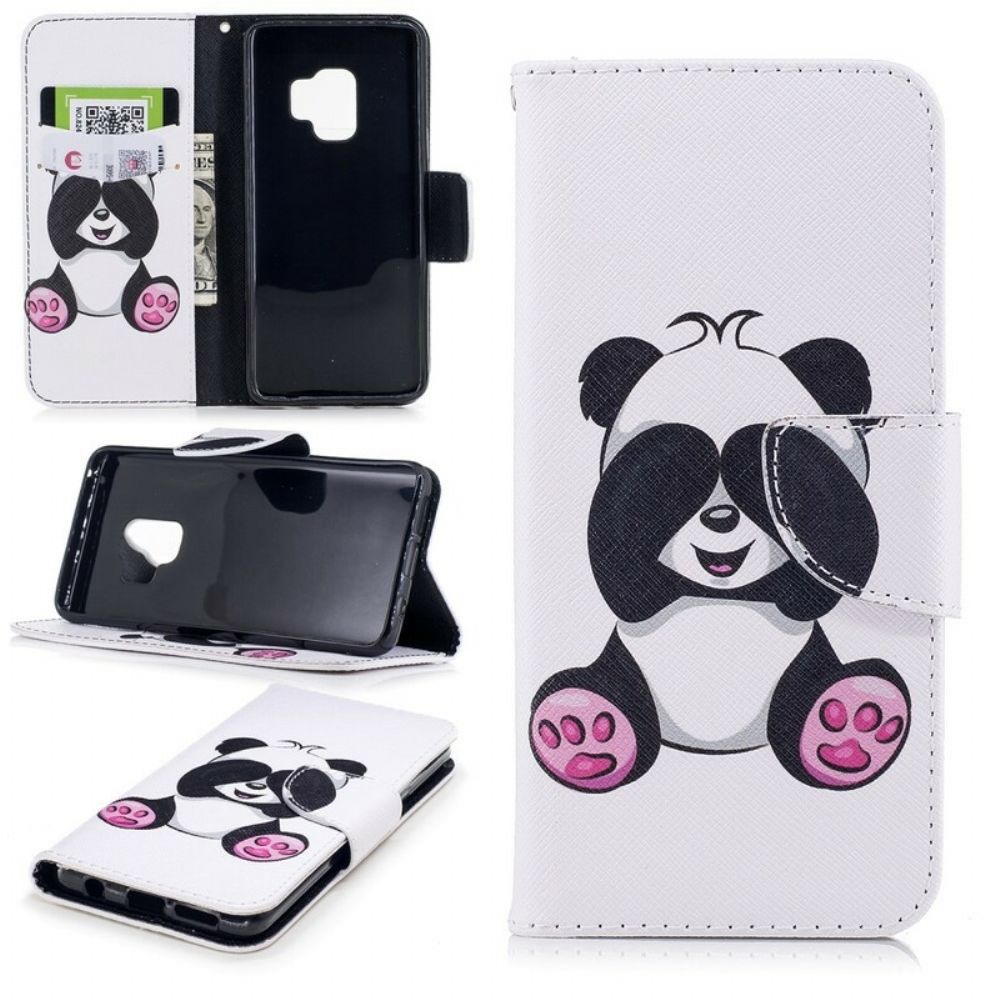 Lederhüllen Für Samsung Galaxy S9 Panda-spaß