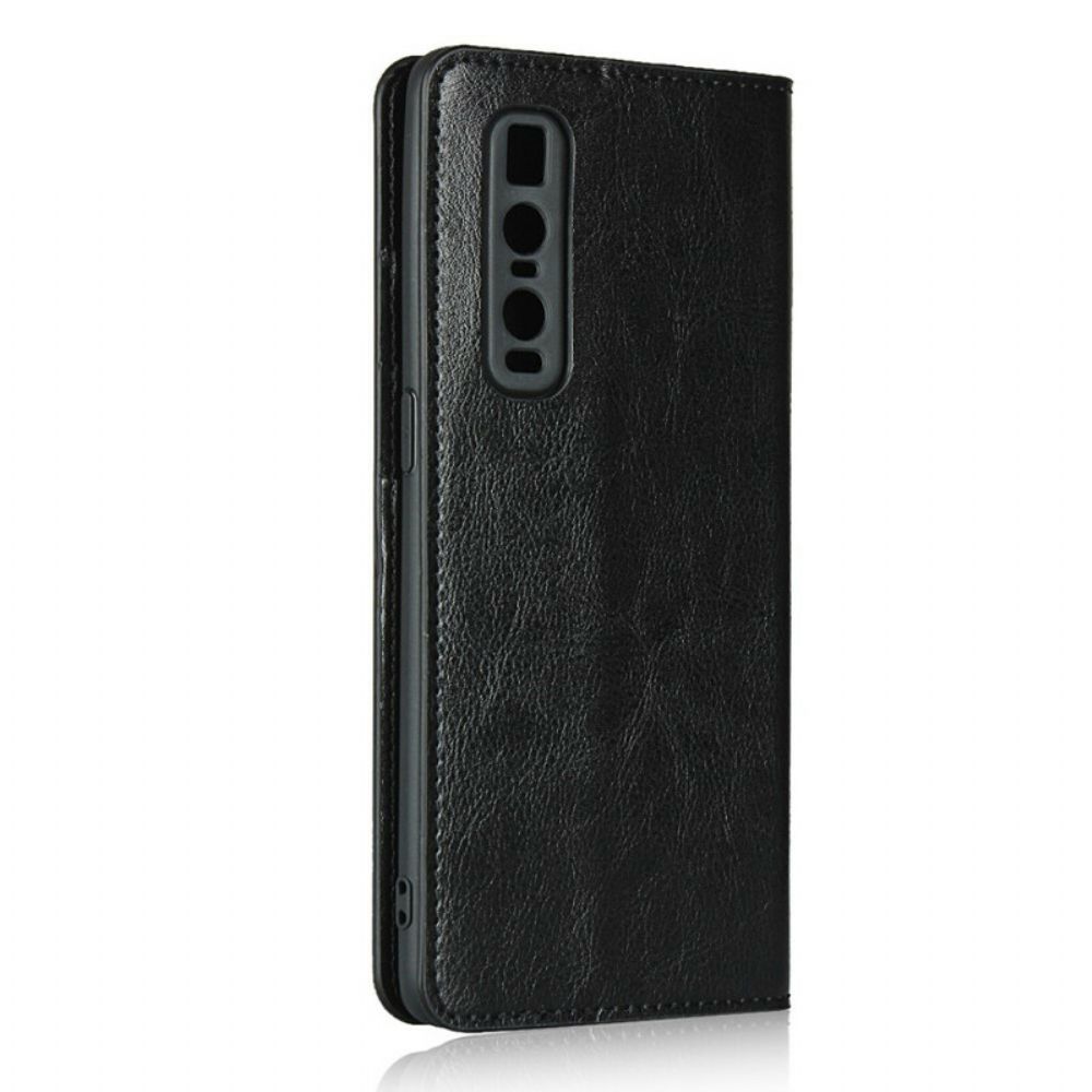 Schutzhülle Für Oppo Find X2 Pro Flip Case Echtes Leder