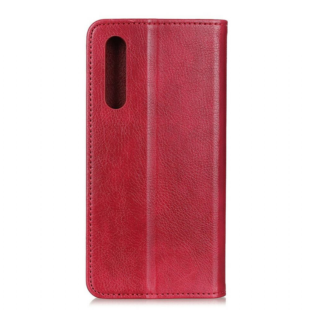 Schutzhülle Für Oppo Find X2 Pro Flip Case Elegance Litschi-spaltleder