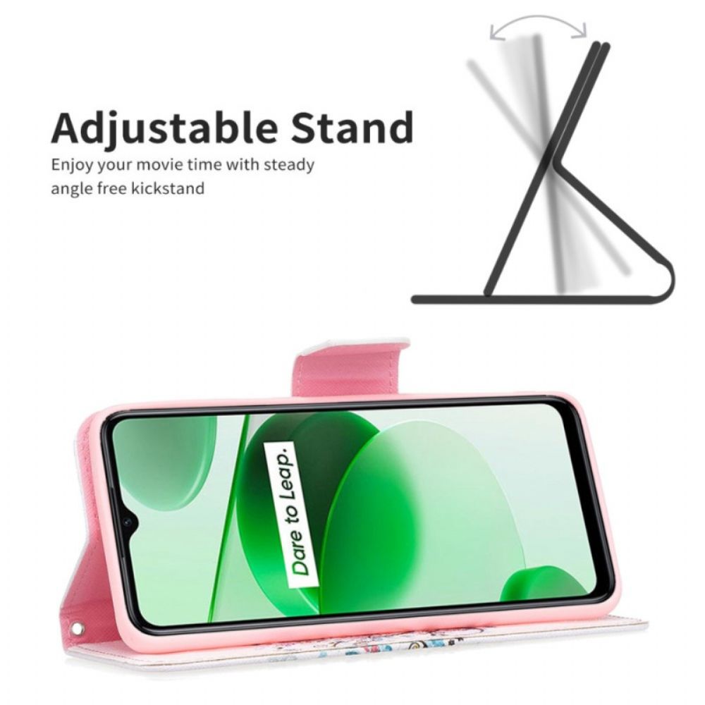 Flip Case Für Realme GT Neo 3 Fantasiebaum