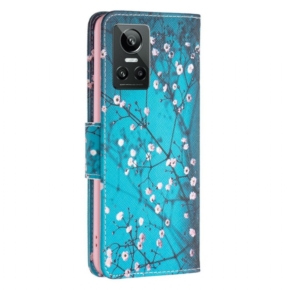 Flip Case Für Realme GT Neo 3 Mehrfarbige Sonnenblume