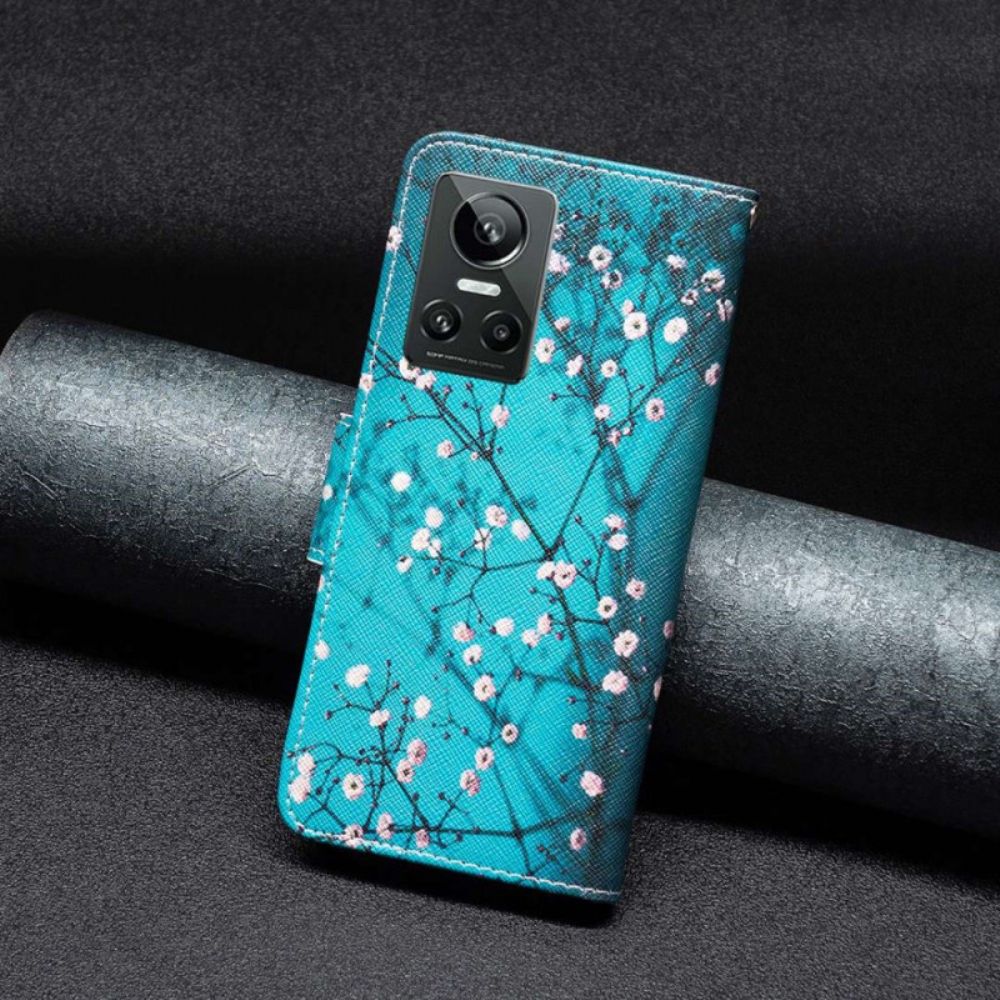 Flip Case Für Realme GT Neo 3 Mehrfarbige Sonnenblume