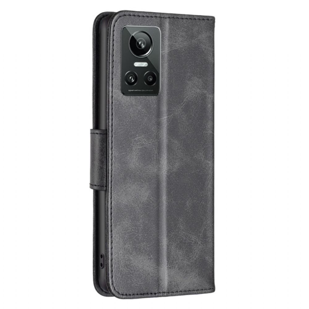 Flip Case Für Realme GT Neo 3 Schaftextur