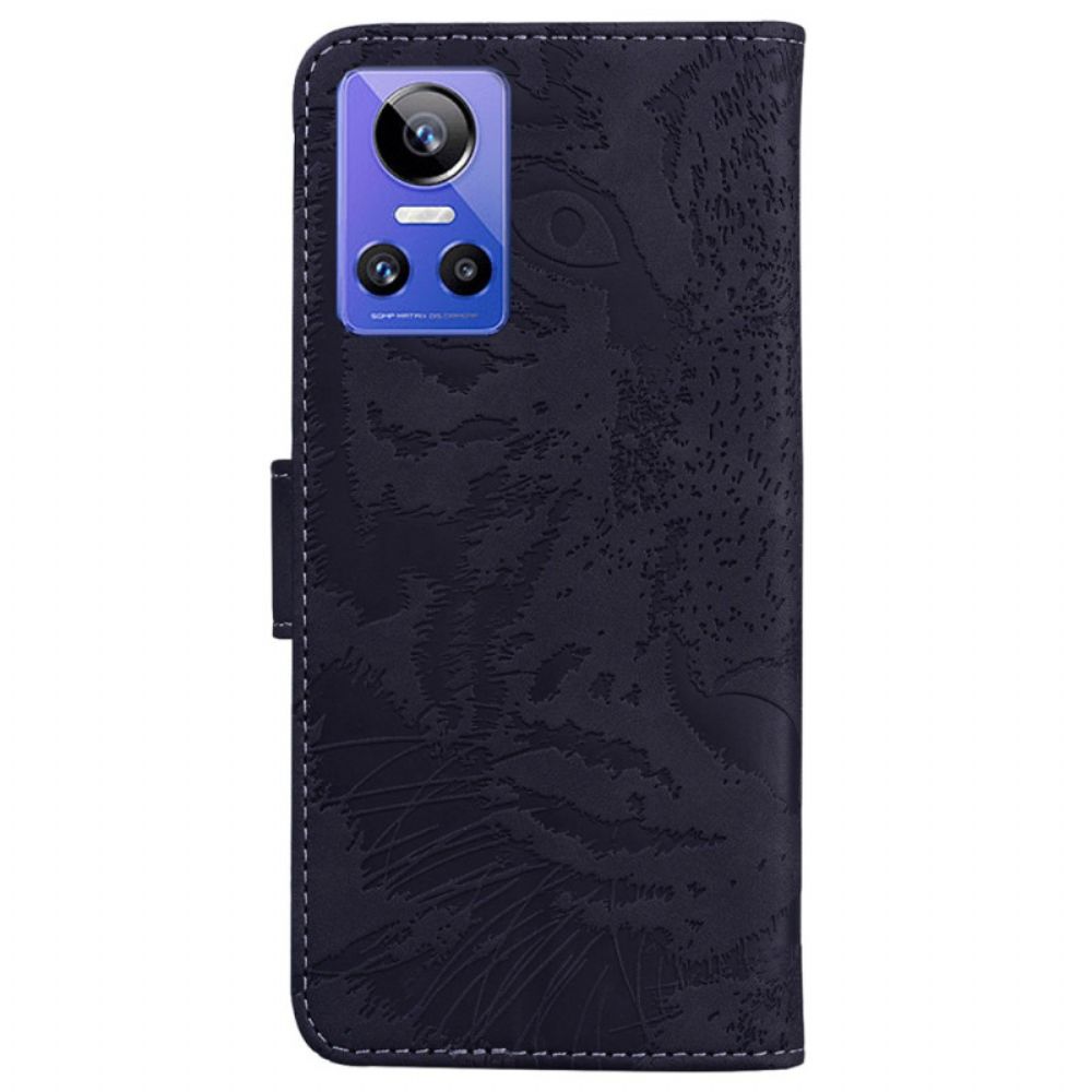 Flip Case Für Realme GT Neo 3 Tigermuster