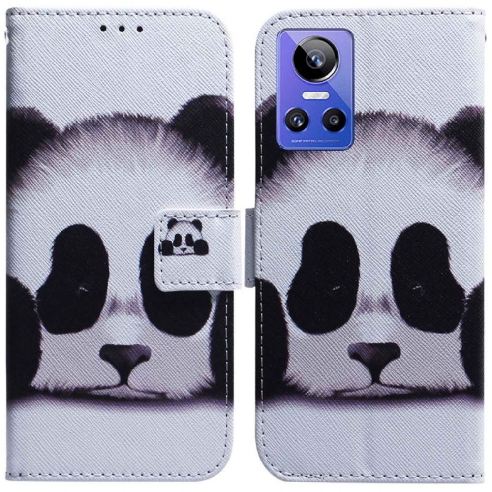 Flip Case Für Realme GT Neo 3 Trauriger Panda