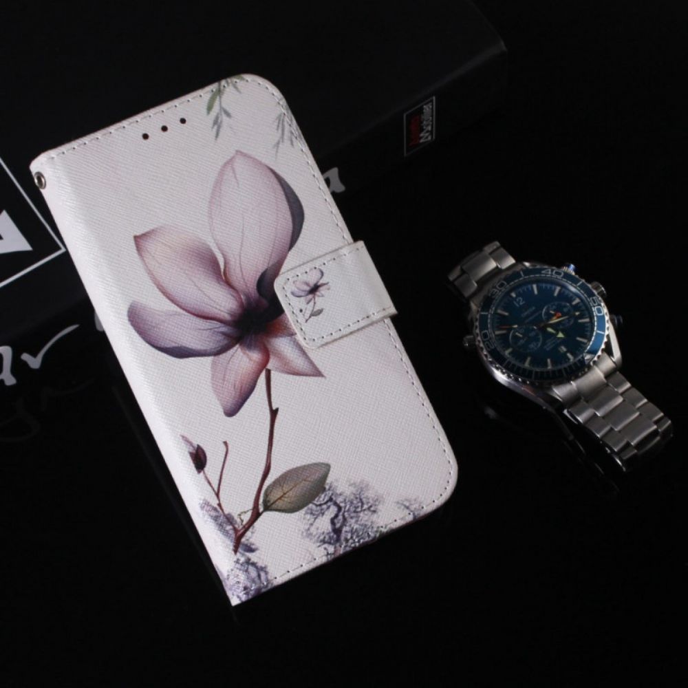 Flip Case Für Realme GT Neo 3 Vergängliche Blume