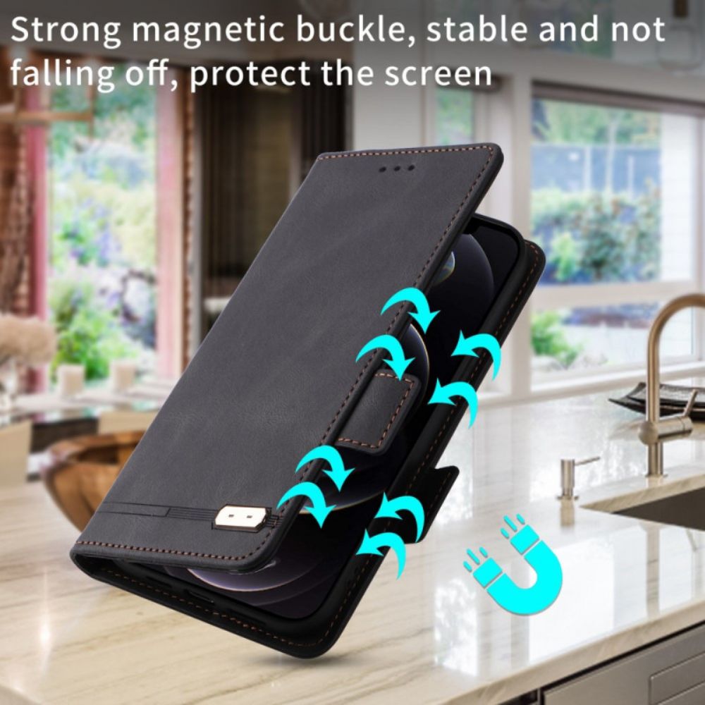 Flip Case Für Realme GT Neo 3 Woodiges Leder