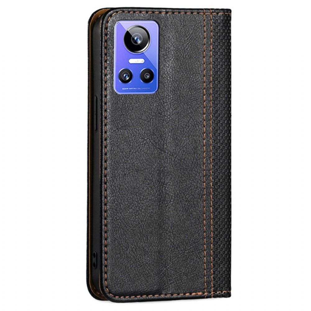 Schutzhülle Für Realme GT Neo 3 Flip Case Denimstruktur