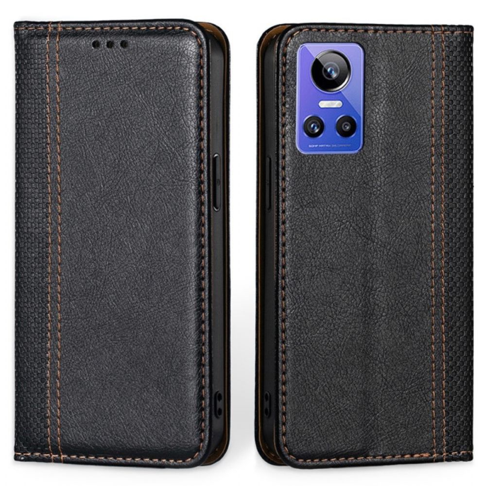 Schutzhülle Für Realme GT Neo 3 Flip Case Denimstruktur