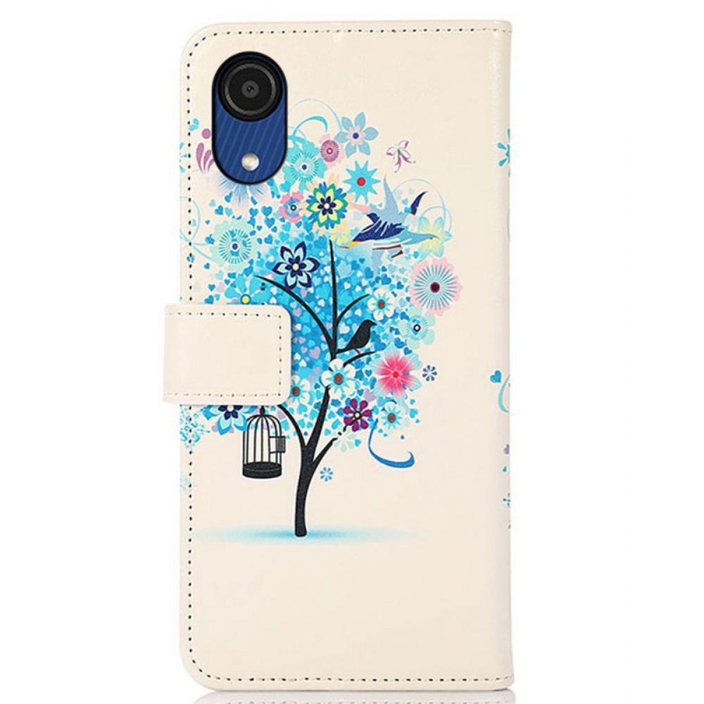 Flip Case Für Samsung Galaxy A03 Core Blühender Baum