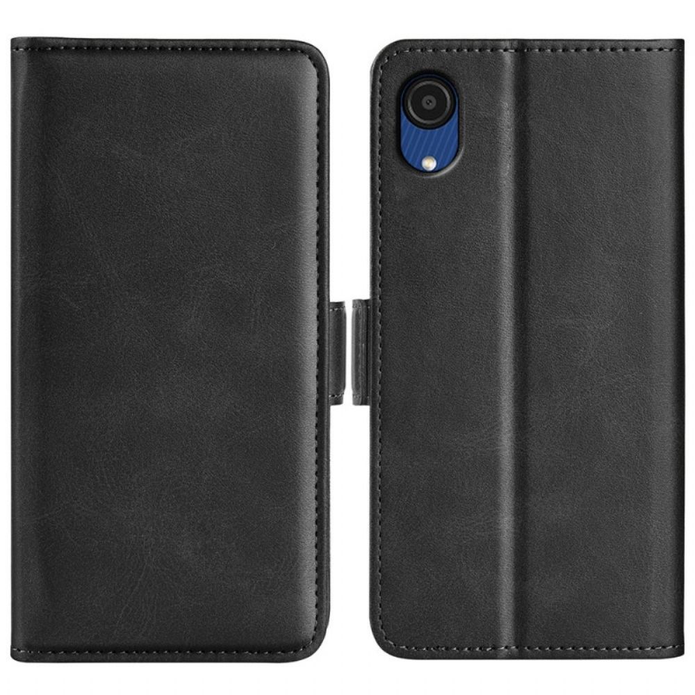 Flip Case Für Samsung Galaxy A03 Core Flip Case Doppelklappe