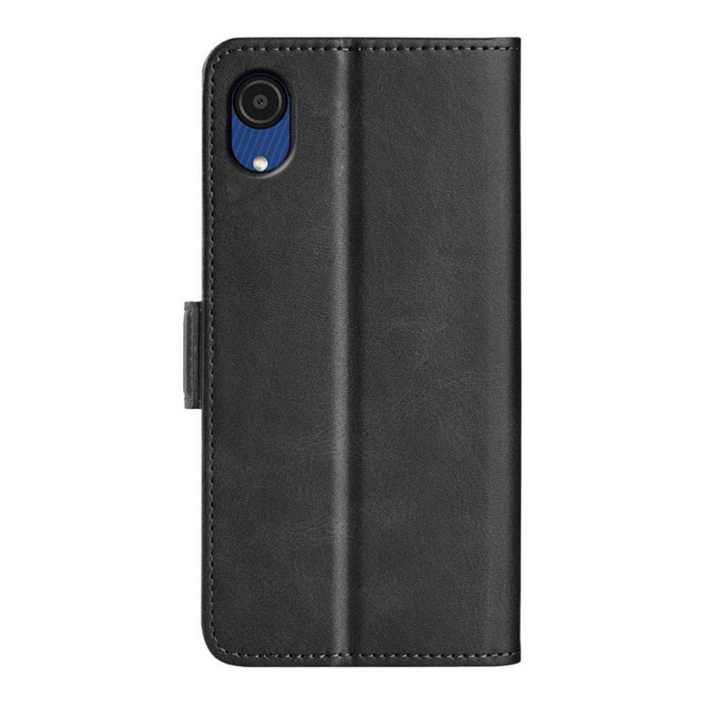 Flip Case Für Samsung Galaxy A03 Core Flip Case Doppelklappe