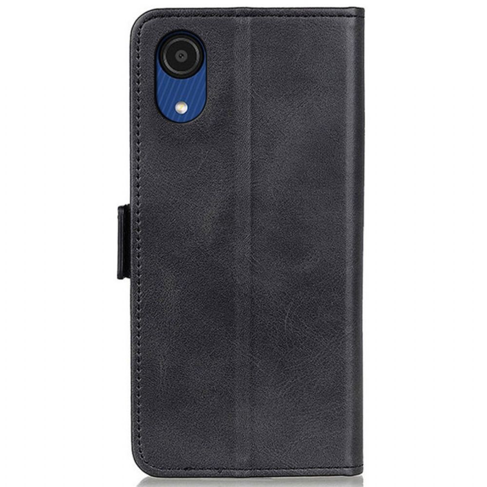 Flip Case Für Samsung Galaxy A03 Core Flip Case Doppelklappe