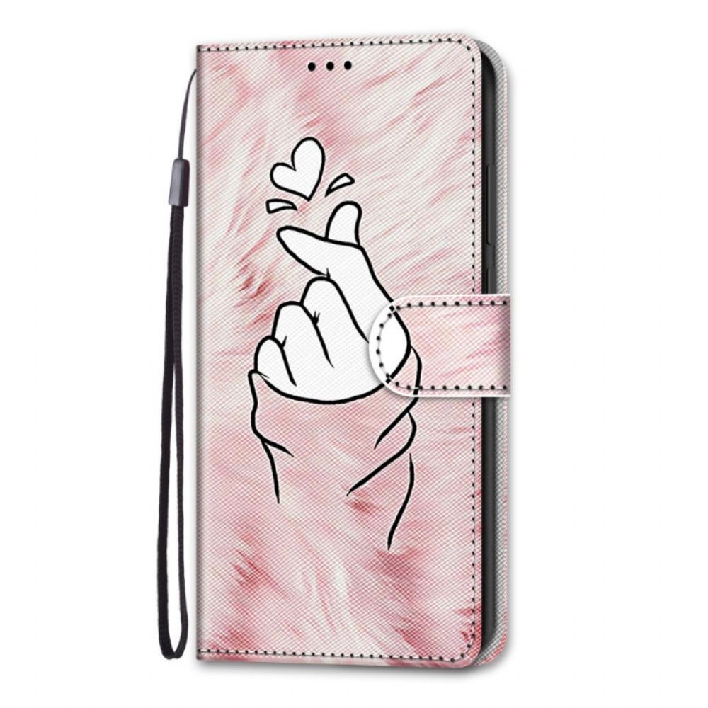 Flip Case Für Samsung Galaxy A03 Core Fingerherz