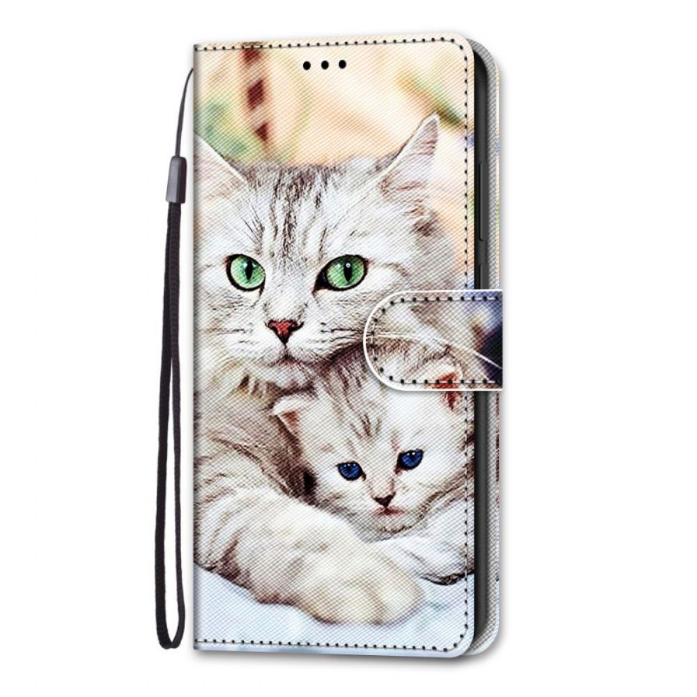 Flip Case Für Samsung Galaxy A03 Core Katzenfamilie