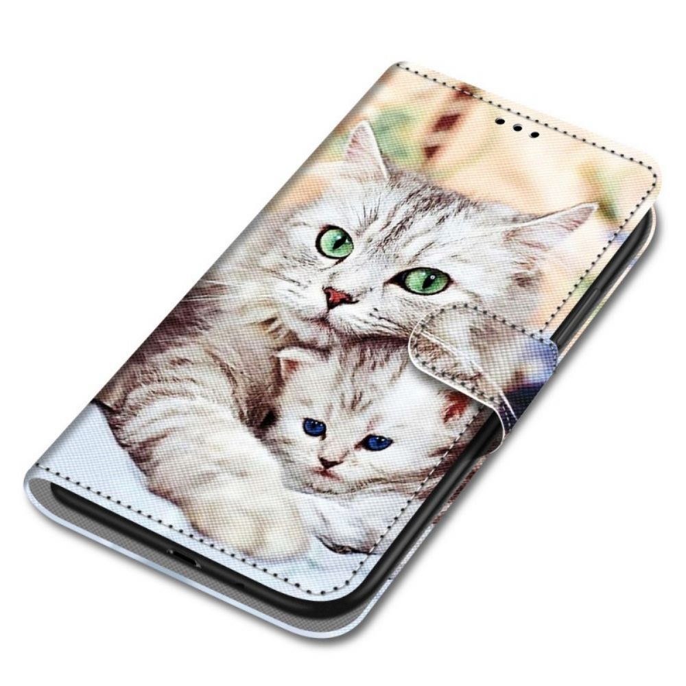 Flip Case Für Samsung Galaxy A03 Core Katzenfamilie