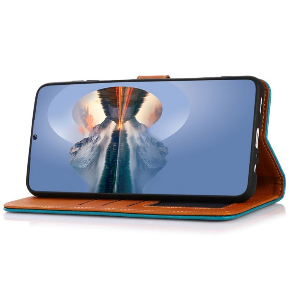 Flip Case Für Samsung Galaxy A03 Core Kunstleder Mit Khazneh-armband