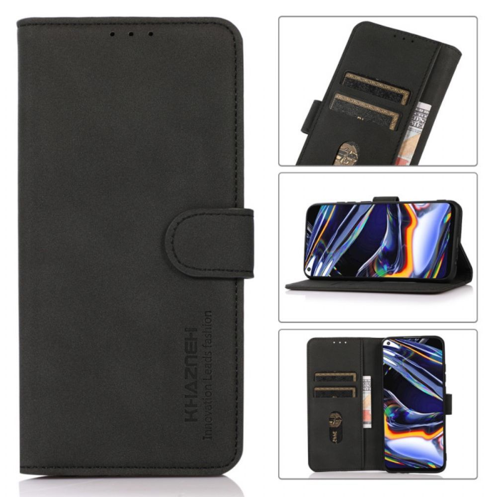 Flip Case Für Samsung Galaxy A03 Core Ledereffekt Textur Khazneh