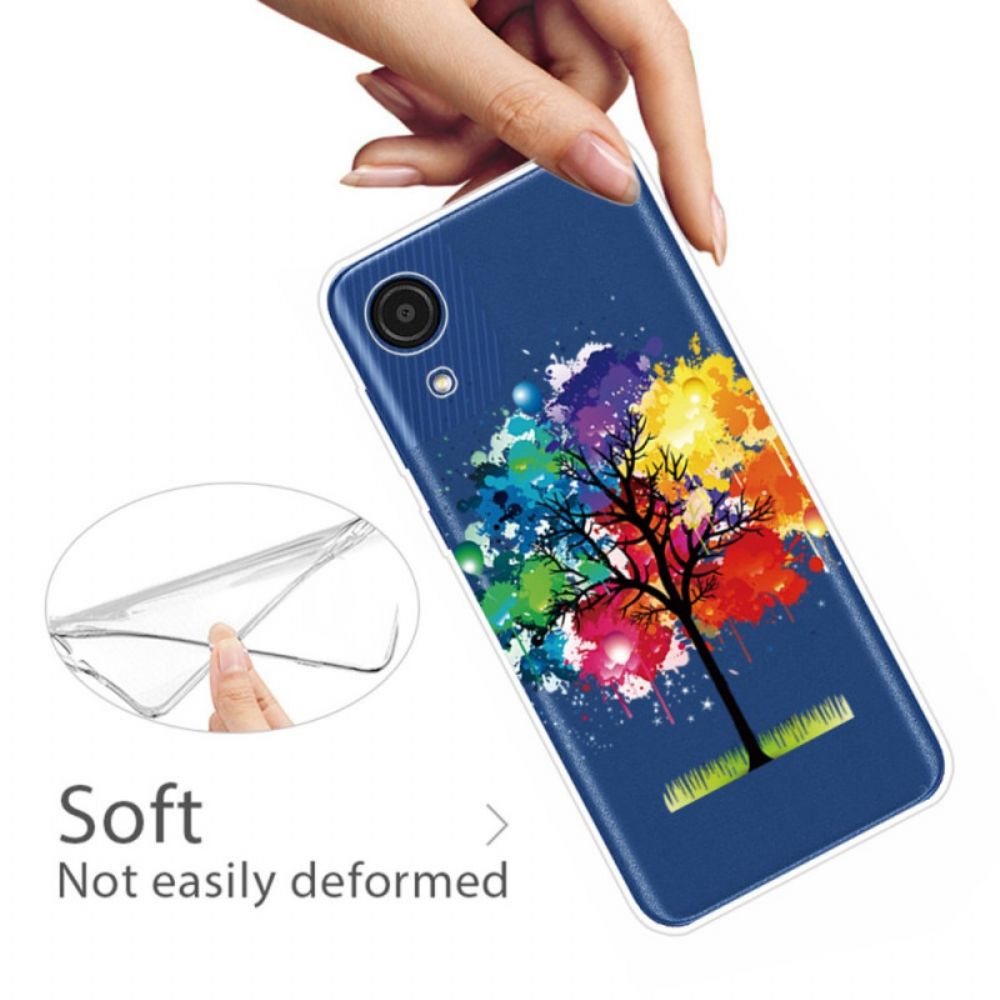 Hülle Für Samsung Galaxy A03 Core Transparenter Aquarellbaum