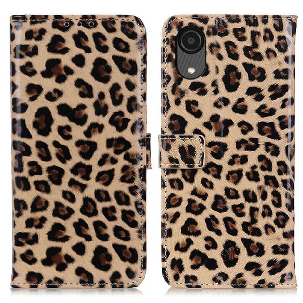 Lederhüllen Für Samsung Galaxy A03 Core Leopard