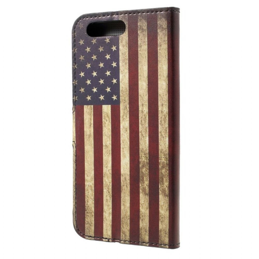 Flip Case Für Honor 9 Us-flagge