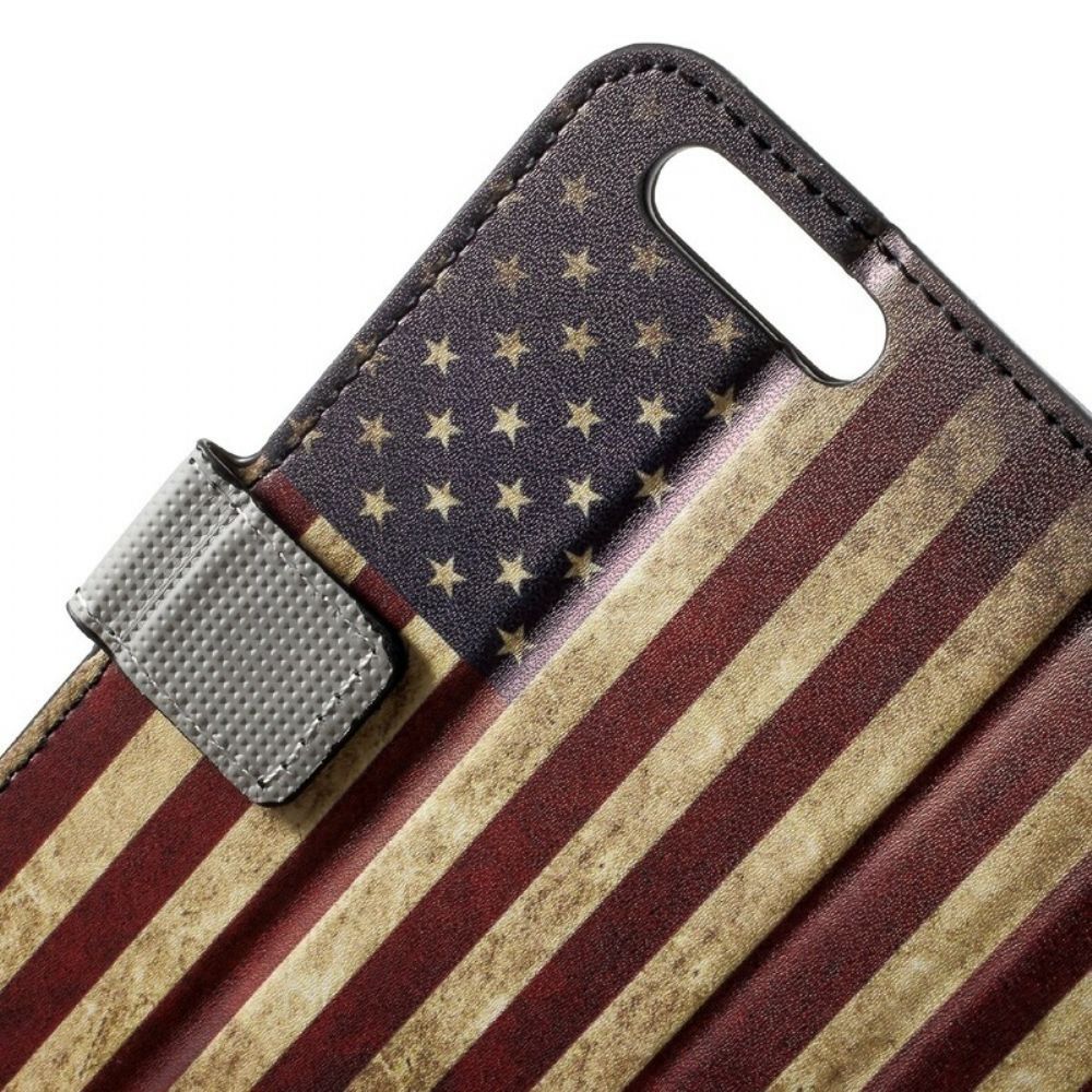 Flip Case Für Honor 9 Us-flagge