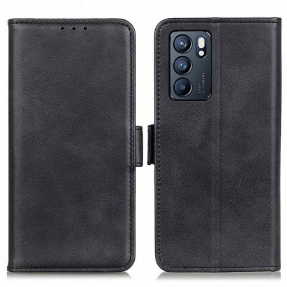 Flip Case Für Oppo Reno 6 5G Flip Case Doppelklappe