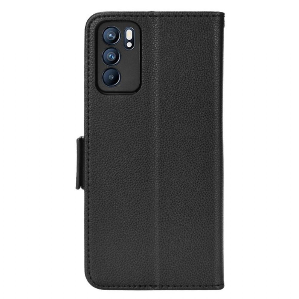 Flip Case Für Oppo Reno 6 5G Flip Case Doppelte Neue Farbklappe