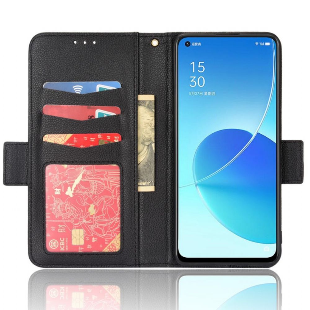 Flip Case Für Oppo Reno 6 5G Flip Case Doppelte Neue Farbklappe