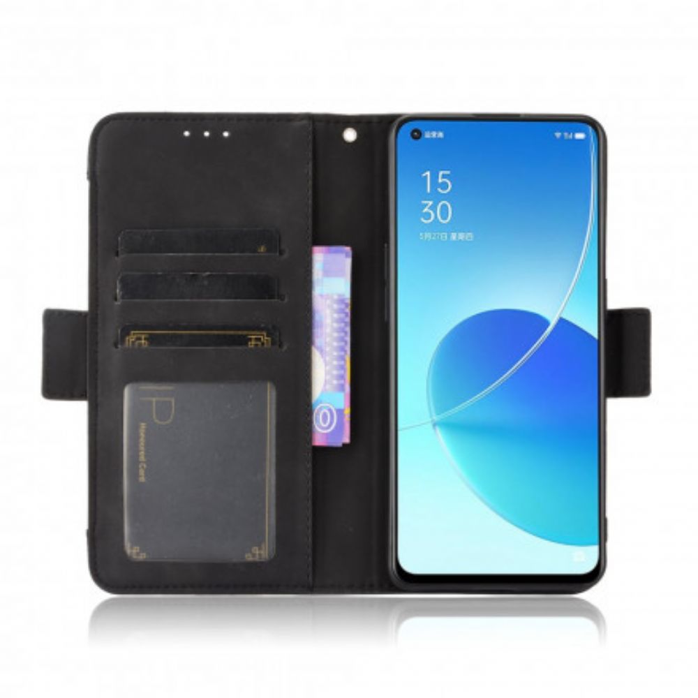 Flip Case Für Oppo Reno 6 5G Erstklassige Multi-karte