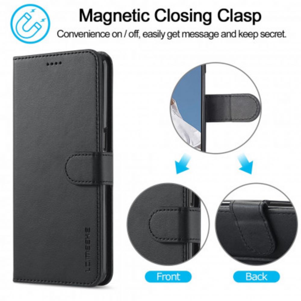 Flip Case Für Oppo Reno 6 5G Lc.imeeke Ledereffekt