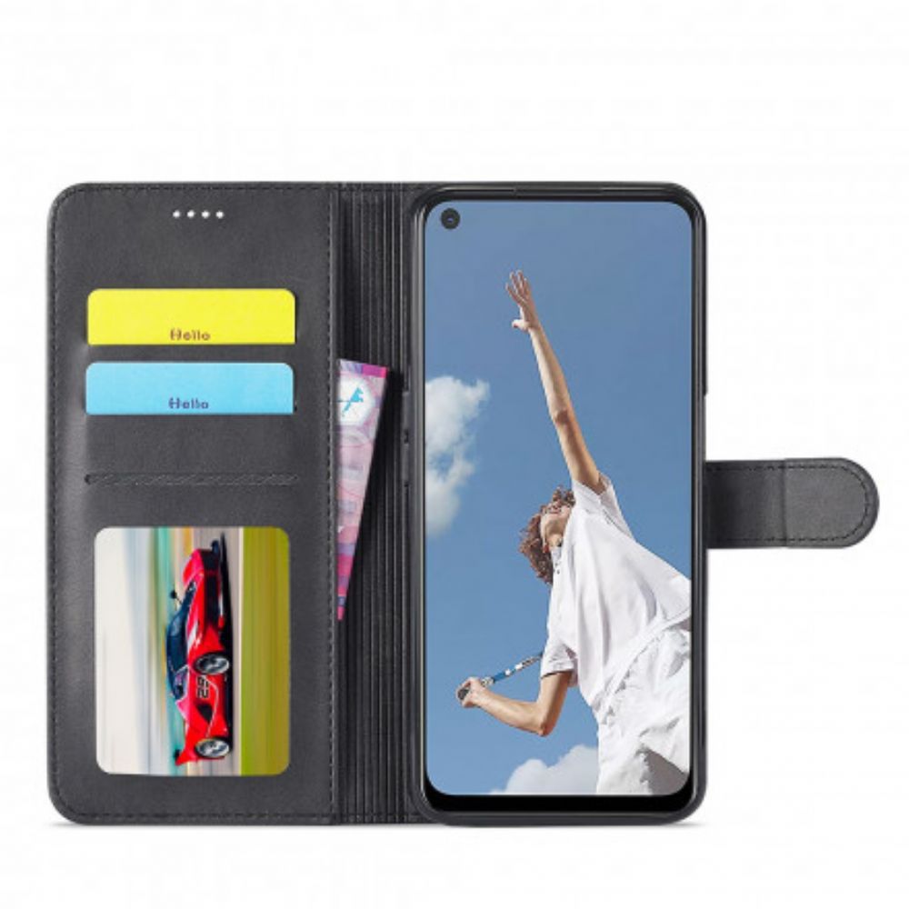 Flip Case Für Oppo Reno 6 5G Lc.imeeke Ledereffekt