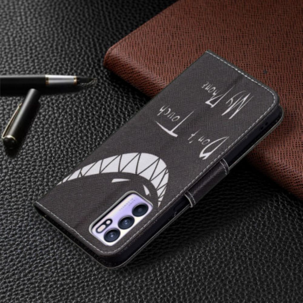 Flip Case Für Oppo Reno 6 5G Teufelstelefon