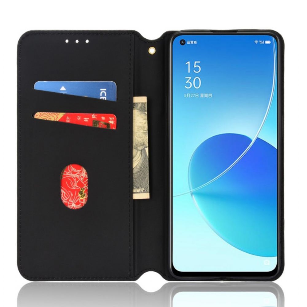 Schutzhülle Für Oppo Reno 6 5G Flip Case 3d-diamant-leder-effekt