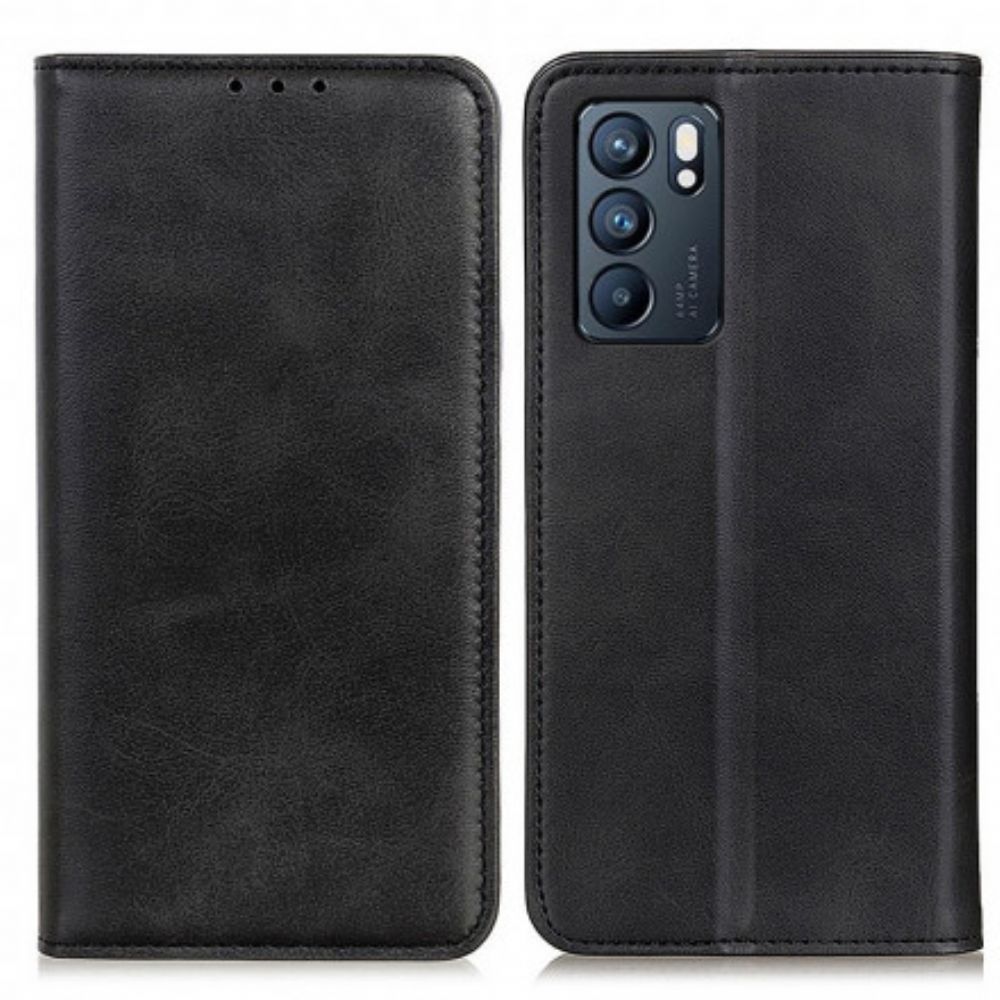 Schutzhülle Für Oppo Reno 6 5G Flip Case Elegance Spaltleder