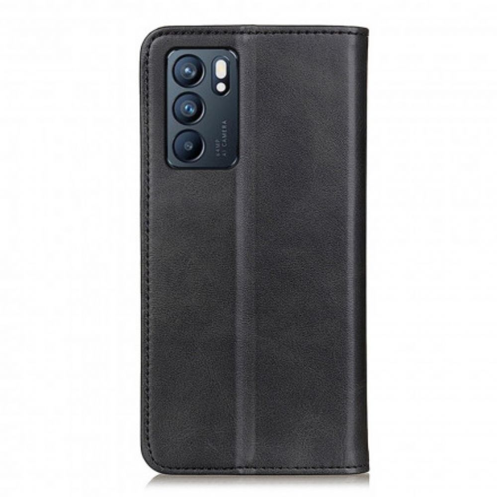 Schutzhülle Für Oppo Reno 6 5G Flip Case Elegance Spaltleder