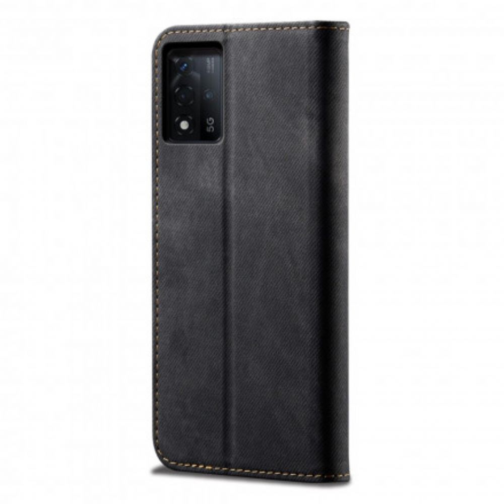 Schutzhülle Für Oppo Reno 6 5G Flip Case Jeansstoff