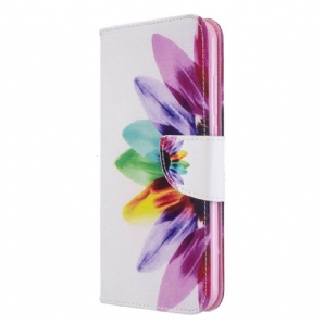 Flip Case Für Xiaomi Redmi Note 8T Aquarell Blume