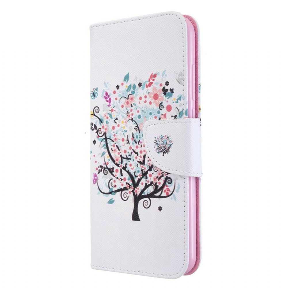 Flip Case Für Xiaomi Redmi Note 8T Blumiger Baum