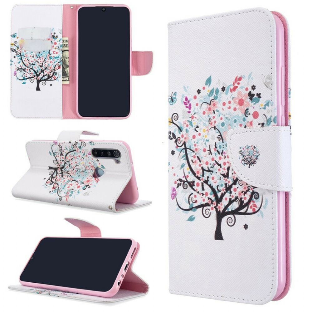 Flip Case Für Xiaomi Redmi Note 8T Blumiger Baum