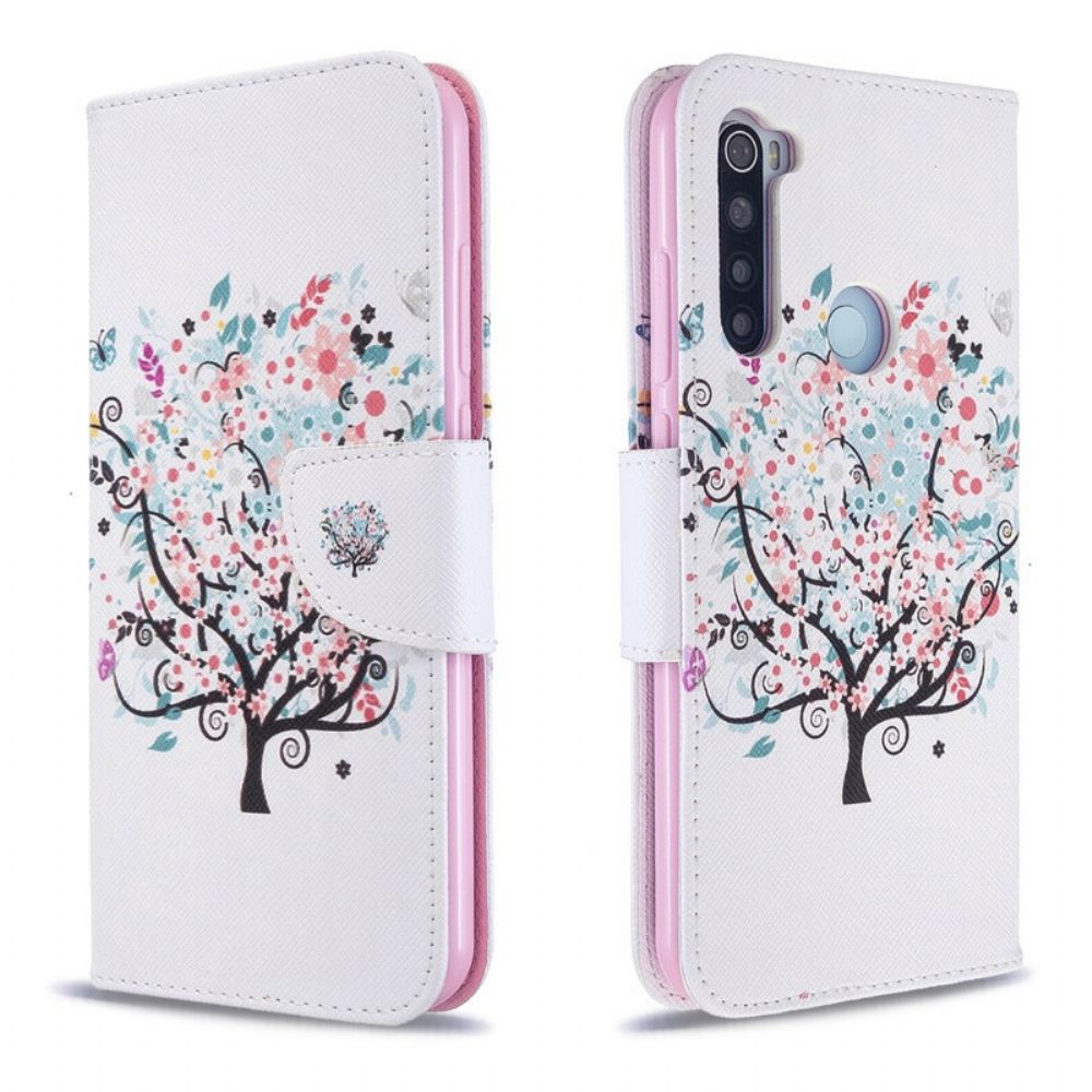 Flip Case Für Xiaomi Redmi Note 8T Blumiger Baum