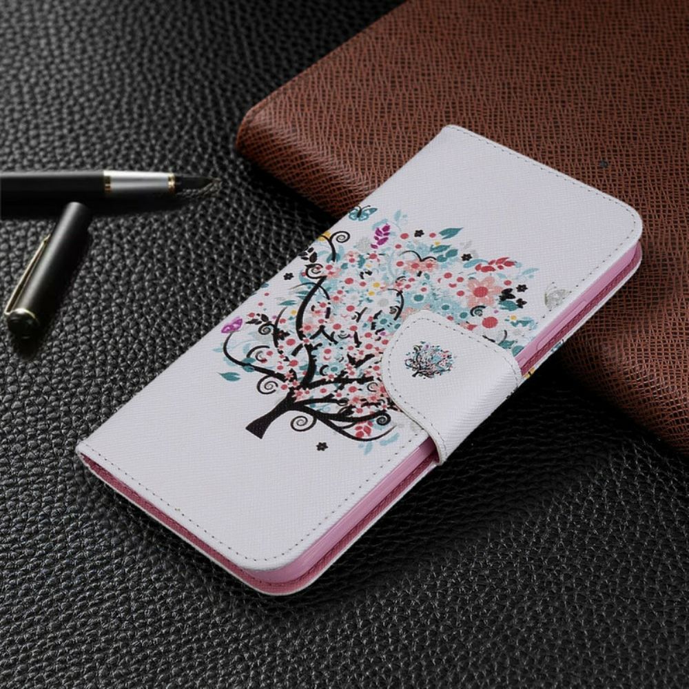 Flip Case Für Xiaomi Redmi Note 8T Blumiger Baum