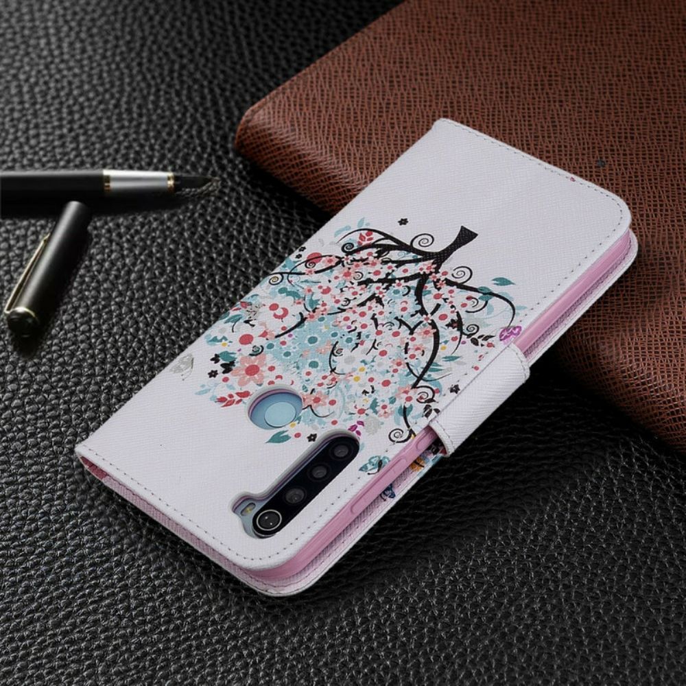 Flip Case Für Xiaomi Redmi Note 8T Blumiger Baum