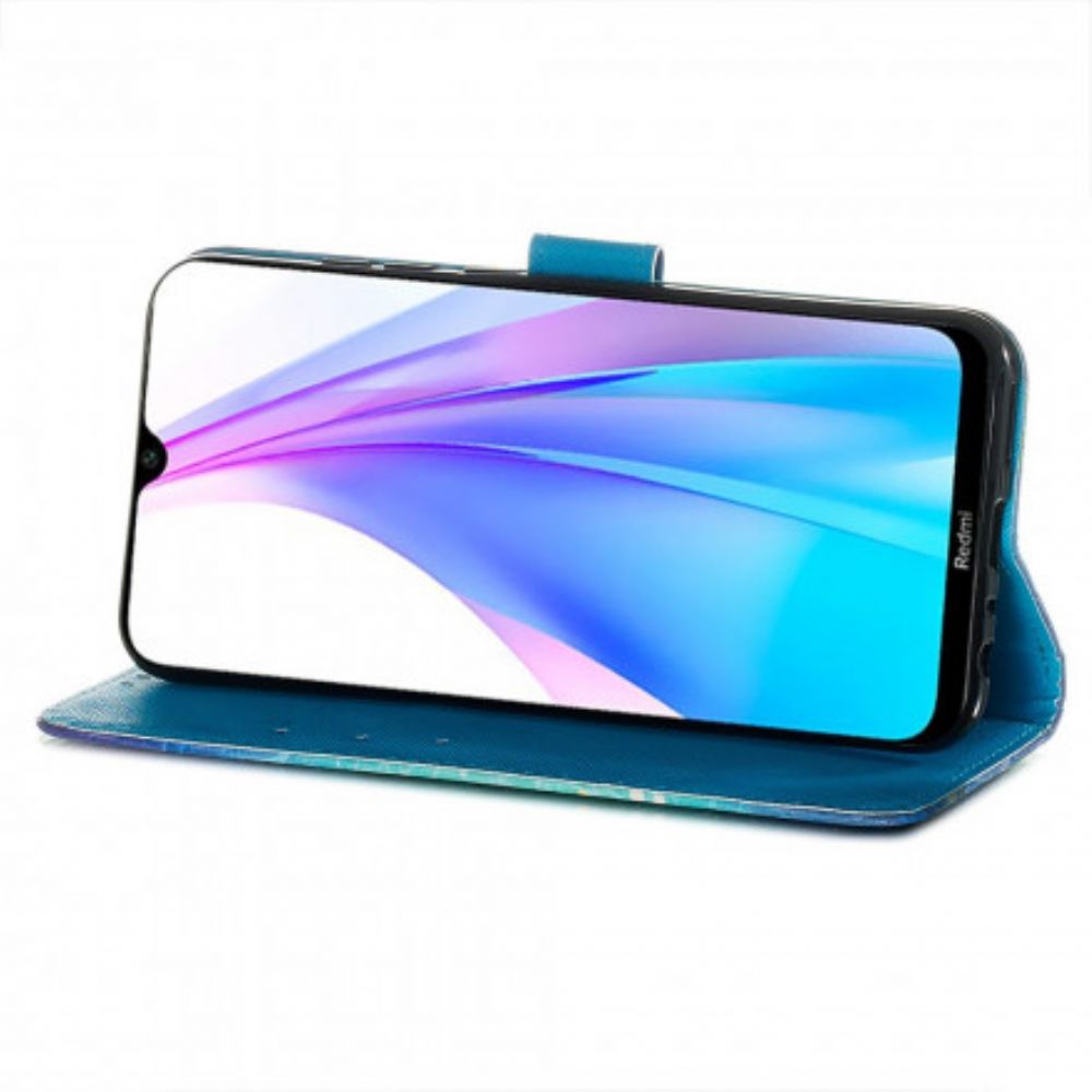 Flip Case Für Xiaomi Redmi Note 8T Fräulein Eule