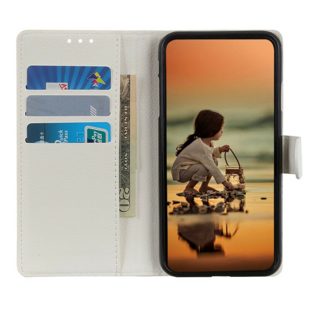 Flip Case Für Xiaomi Redmi Note 8T Klassisches Kunstleder