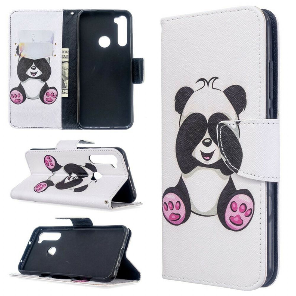 Flip Case Für Xiaomi Redmi Note 8T Panda-spaß