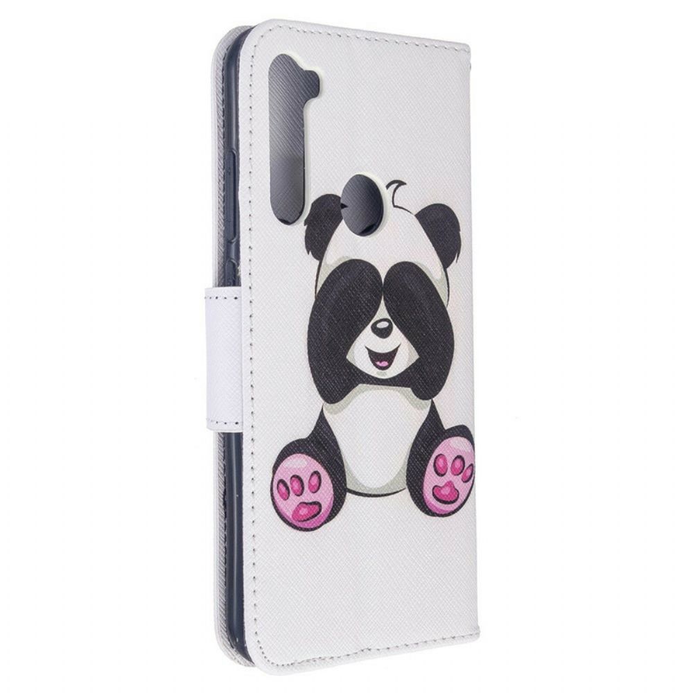 Flip Case Für Xiaomi Redmi Note 8T Panda-spaß